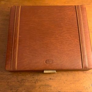 Dunhill Travel Humidor Terracotta Leather